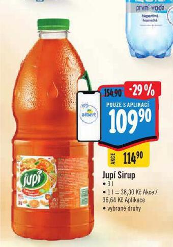 Albert Jupí sirup nabídka