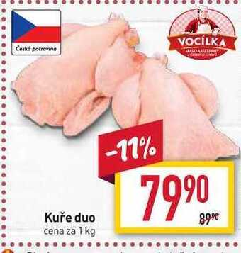 Billa Kuře duo cena za 1 kg nabídka