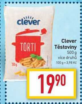 Billa Clever těstoviny 500 g nabídka