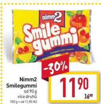 Billa Nimm2 smilegummi od 90 g nabídka