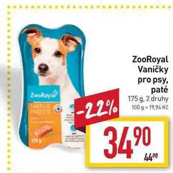 Billa Zooroyal vaničky pro psy, paté 175 g nabídka