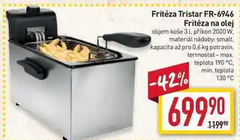 Billa Fritéza tristar fr-6946
fritéza na olej nabídka