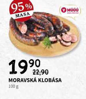 Terno Moravská klobása 100 g nabídka