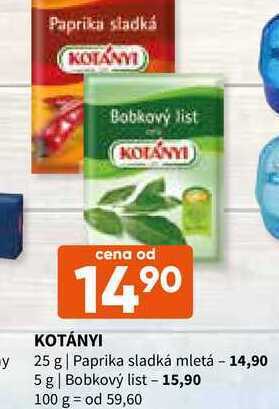 Terno Kotányi 25 g nabídka
