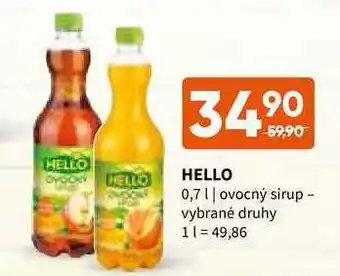Terno Hello 0,7 l sirup nabídka