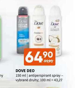 Terno Dove deo 150 ml | antiperspirant spray nabídka