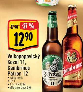 Albert Gambrinus patron 12 0,5 l nabídka