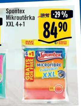 Albert Spontex mikroutěrka xxl 4+1 nabídka
