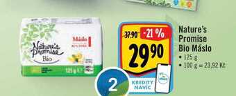 Albert Nature's promise bio máslo 125 g nabídka