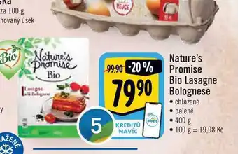 Albert Nature's promise bio lasagne bolognese 400 g nabídka