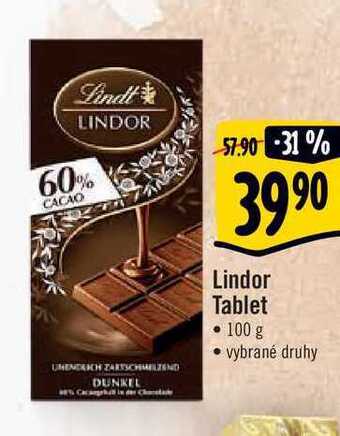 Albert Lindor tablet • 100 g nabídka
