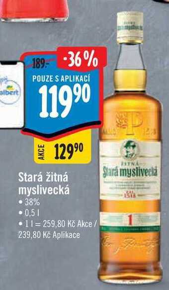 Albert Stará žitná myslivecká 0,5 l nabídka