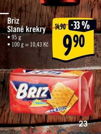 Albert Briz slané krekry 95 g nabídka