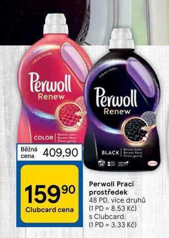 Tesco Perwoll prací prostředek 48 pd nabídka