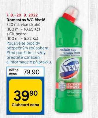 Tesco Domestos wc čistič 750 ml nabídka