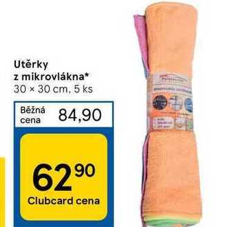 Tesco Utěrky z mikrovlákna nabídka