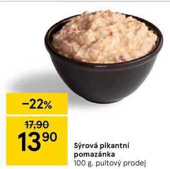 Tesco Sýrová pikantní pomazánka 100 g nabídka