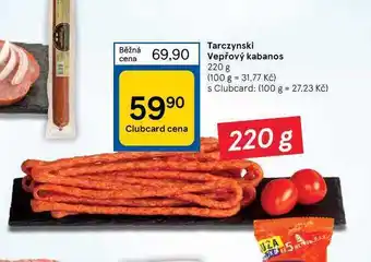Tesco Tarczynski vepřový kabanos 220 g nabídka