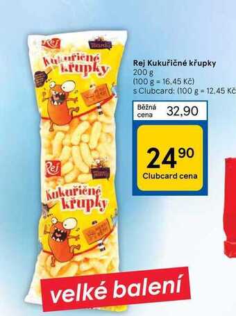 Tesco Rej kukuřičné křupky 200 g nabídka
