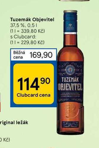 Tesco Tuzemák objevitel 37,5 %, 0.5 1 nabídka