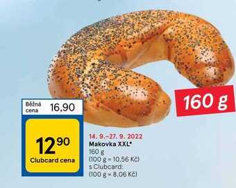 Tesco Makovka xxl* 160 g nabídka