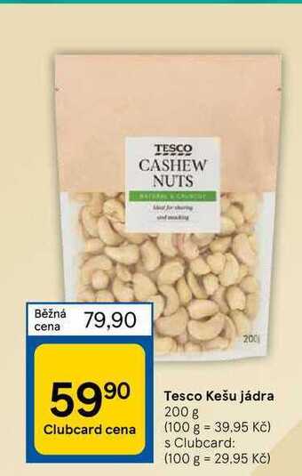 Tesco Tesco kešu jádra 200 g nabídka