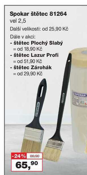 Barvy a laky drogerie Spokar štětec 81264 vel 2,5 nabídka
