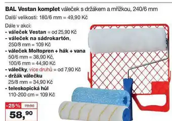 Barvy a laky drogerie Bal vestan komplet váleček s držákem a mřížkou, 240/6mm nabídka