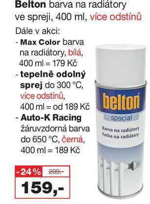Barvy a laky drogerie Belton barva na radiátory ve spreji, 400 ml nabídka