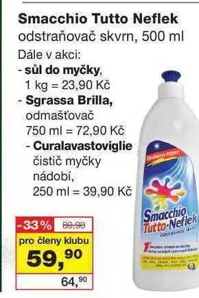 Barvy a laky drogerie Smacchio tutto neflek odstraňovač skvrn, 500 ml nabídka