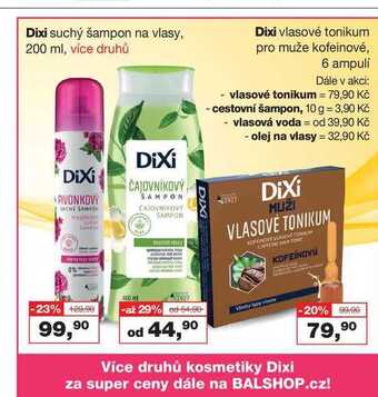 Dixi suchý šampon na vlasy, 200 ml
