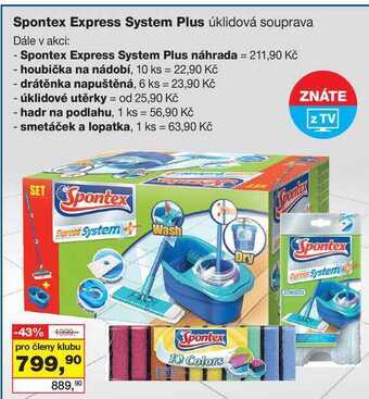 Barvy a laky drogerie Spontex express system plus úklidová souprava nabídka