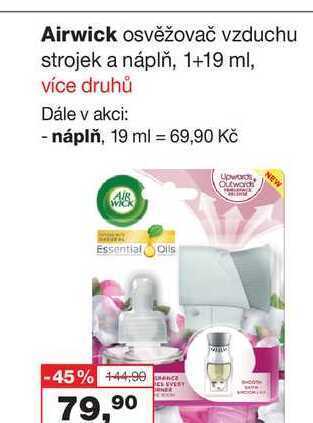 Barvy a laky drogerie Airwick osvěžovač vzduchu strojek a náplň, 1+19 ml nabídka