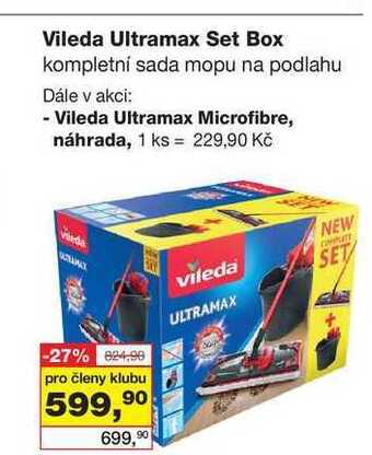 Barvy a laky drogerie Vileda ultramax set box kompletní sada mopu na podlahu nabídka