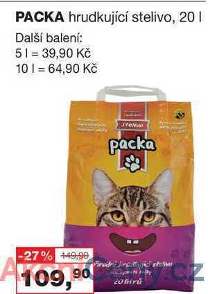 Ráj drogerie Packa hrudkující stelivo, 20 l nabídka