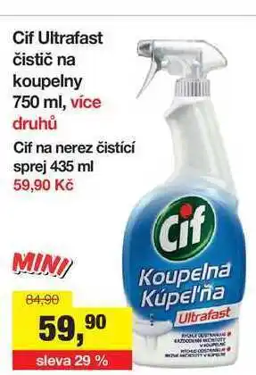 Cif ultrafast čistič na koupelny 750 ml