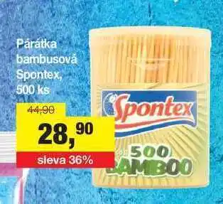 Párátka bambusová spontex, 500 ks