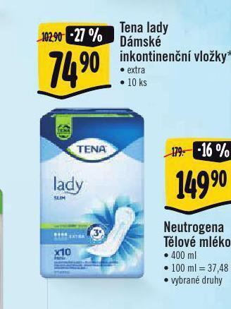 Albert Tena lady dámské inkontinenční vložky nabídka