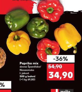 Kaufland Paprika mix nabídka