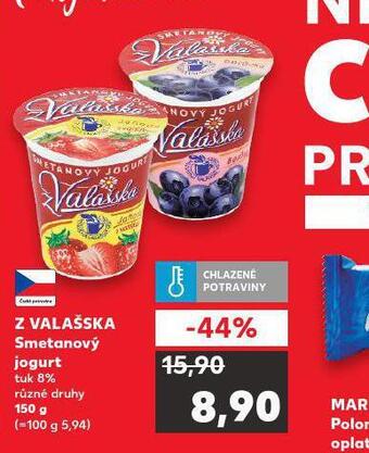 Kaufland Smetanový jogurt z valašska nabídka