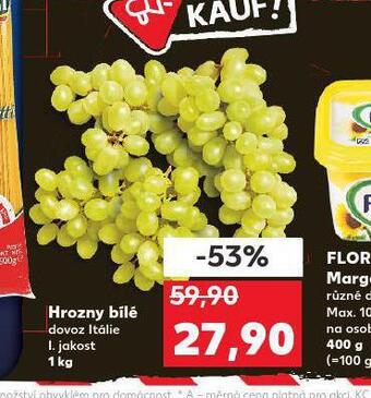 Kaufland Hrozny bílé nabídka