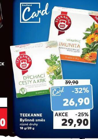 Kaufland Teekanne bylinná směs nabídka