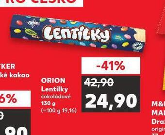 Kaufland Orion lentilky nabídka