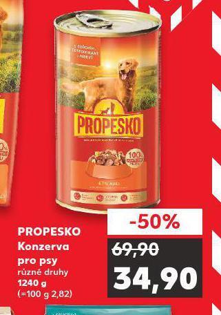Kaufland Propesko konzerva pro psy nabídka