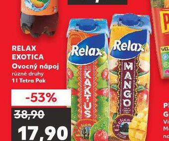 Kaufland Relax exotica ovocný nápoj nabídka