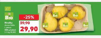 Kaufland Bio hrušky nabídka