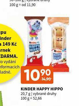 Terno Kinder happy hippo nabídka