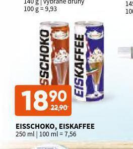 Terno Eisschoko, eiskaffee nabídka