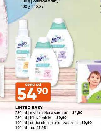 Terno Linteo baby mycí mléko a šampon nabídka