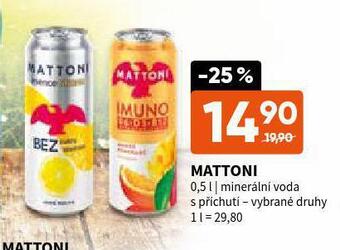 Terno Mattoni s příchutí nabídka